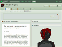 Tablet Screenshot of evilshadowhedgehog.deviantart.com