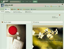 Tablet Screenshot of natsu-no-aki.deviantart.com