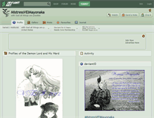 Tablet Screenshot of mistressveimayonaka.deviantart.com