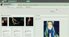 Desktop Screenshot of harmonyb2011.deviantart.com
