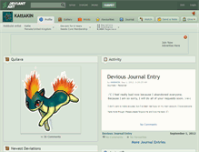Tablet Screenshot of kattakin.deviantart.com