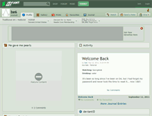 Tablet Screenshot of be6.deviantart.com
