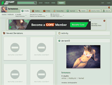 Tablet Screenshot of hrmmnn.deviantart.com