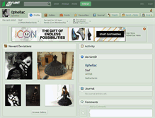 Tablet Screenshot of 0pheliac.deviantart.com
