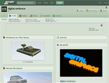 Tablet Screenshot of digital-embrace.deviantart.com