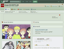 Tablet Screenshot of ouran-hs-hostclub.deviantart.com