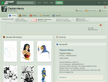 Tablet Screenshot of clayton-henry.deviantart.com