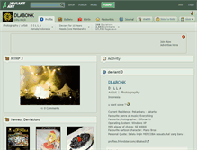 Tablet Screenshot of dlabonk.deviantart.com