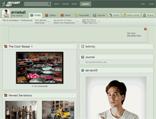 Tablet Screenshot of ernieball.deviantart.com