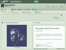 Tablet Screenshot of nightwolfex22.deviantart.com