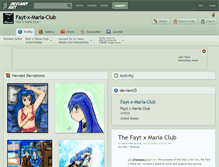 Tablet Screenshot of fayt-x-maria-club.deviantart.com