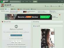 Tablet Screenshot of kit-kat-09.deviantart.com