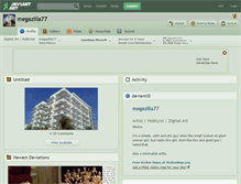 Tablet Screenshot of megazilla77.deviantart.com