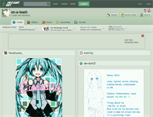 Tablet Screenshot of on-a-leash.deviantart.com