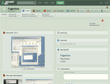 Tablet Screenshot of fugacious.deviantart.com