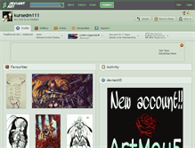 Tablet Screenshot of kursedm111.deviantart.com