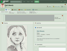 Tablet Screenshot of dark-beauty.deviantart.com