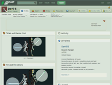Tablet Screenshot of devil-b.deviantart.com