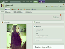 Tablet Screenshot of minesermet.deviantart.com