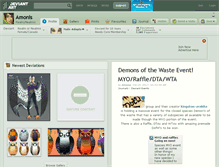 Tablet Screenshot of amonis.deviantart.com