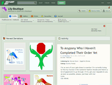Tablet Screenshot of lily-boutique.deviantart.com