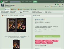 Tablet Screenshot of dreamswoman.deviantart.com