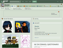Tablet Screenshot of nesxter.deviantart.com