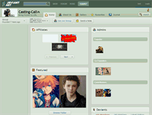 Tablet Screenshot of casting-call.deviantart.com