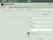 Tablet Screenshot of dragon-whisperer6.deviantart.com