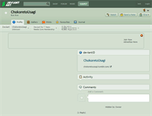 Tablet Screenshot of chokoretousagi.deviantart.com