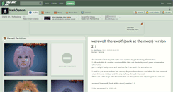 Desktop Screenshot of maskdemon.deviantart.com