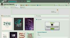 Desktop Screenshot of incorrect-password.deviantart.com