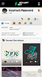 Mobile Screenshot of incorrect-password.deviantart.com