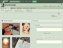 Tablet Screenshot of just-a-bit-strange.deviantart.com