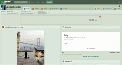 Desktop Screenshot of deepestwonder.deviantart.com