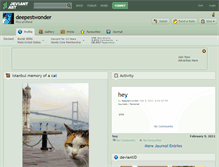 Tablet Screenshot of deepestwonder.deviantart.com