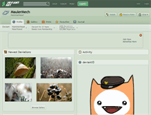Tablet Screenshot of maulermech.deviantart.com