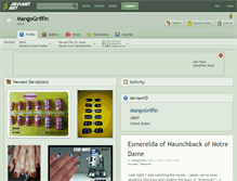 Tablet Screenshot of mangogriffin.deviantart.com