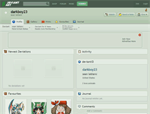 Tablet Screenshot of darkboy23.deviantart.com