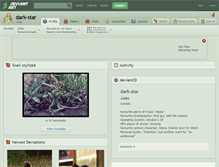 Tablet Screenshot of dark-star.deviantart.com