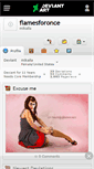 Mobile Screenshot of flamesforonce.deviantart.com