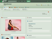 Tablet Screenshot of flamesforonce.deviantart.com