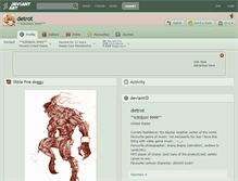 Tablet Screenshot of detrot.deviantart.com