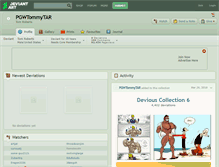 Tablet Screenshot of pgwtommytar.deviantart.com