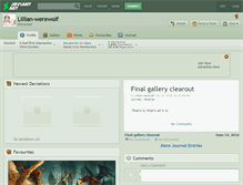 Tablet Screenshot of lillian-werewolf.deviantart.com