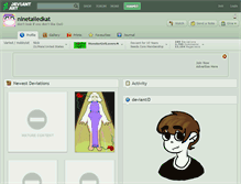 Tablet Screenshot of ninetailedkat.deviantart.com