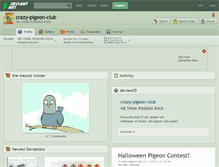 Tablet Screenshot of crazy-pigeon-club.deviantart.com