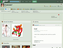 Tablet Screenshot of firebird467.deviantart.com