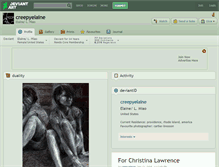 Tablet Screenshot of creepyelaine.deviantart.com