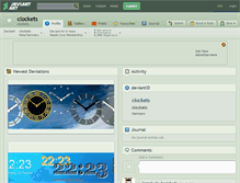 Tablet Screenshot of clockets.deviantart.com